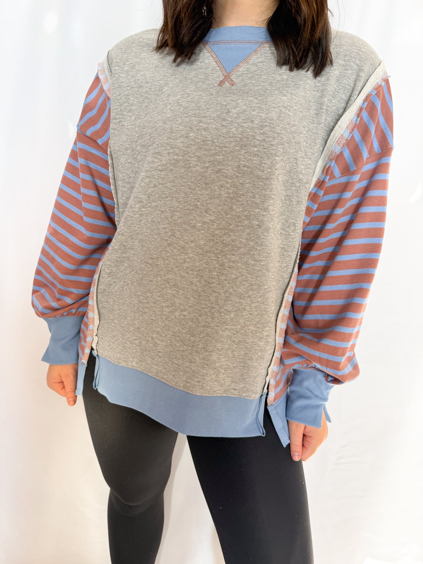 Oversized Striped Top