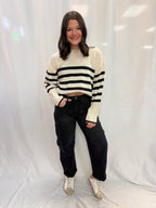 Striped Casual Crew Neck Soft Sweater