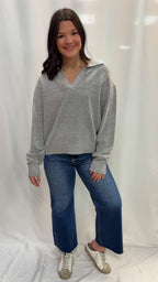 Collared V Neck Sweater