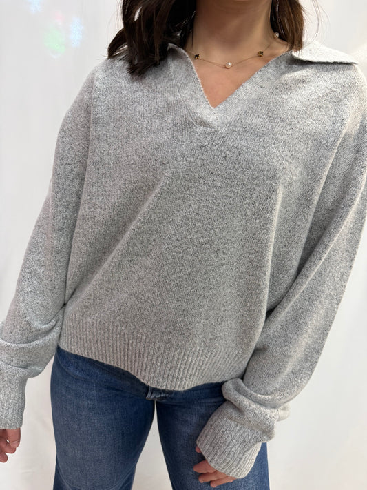 Collared V Neck Sweater