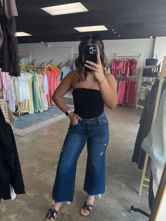 HR Crop Wide Jeans