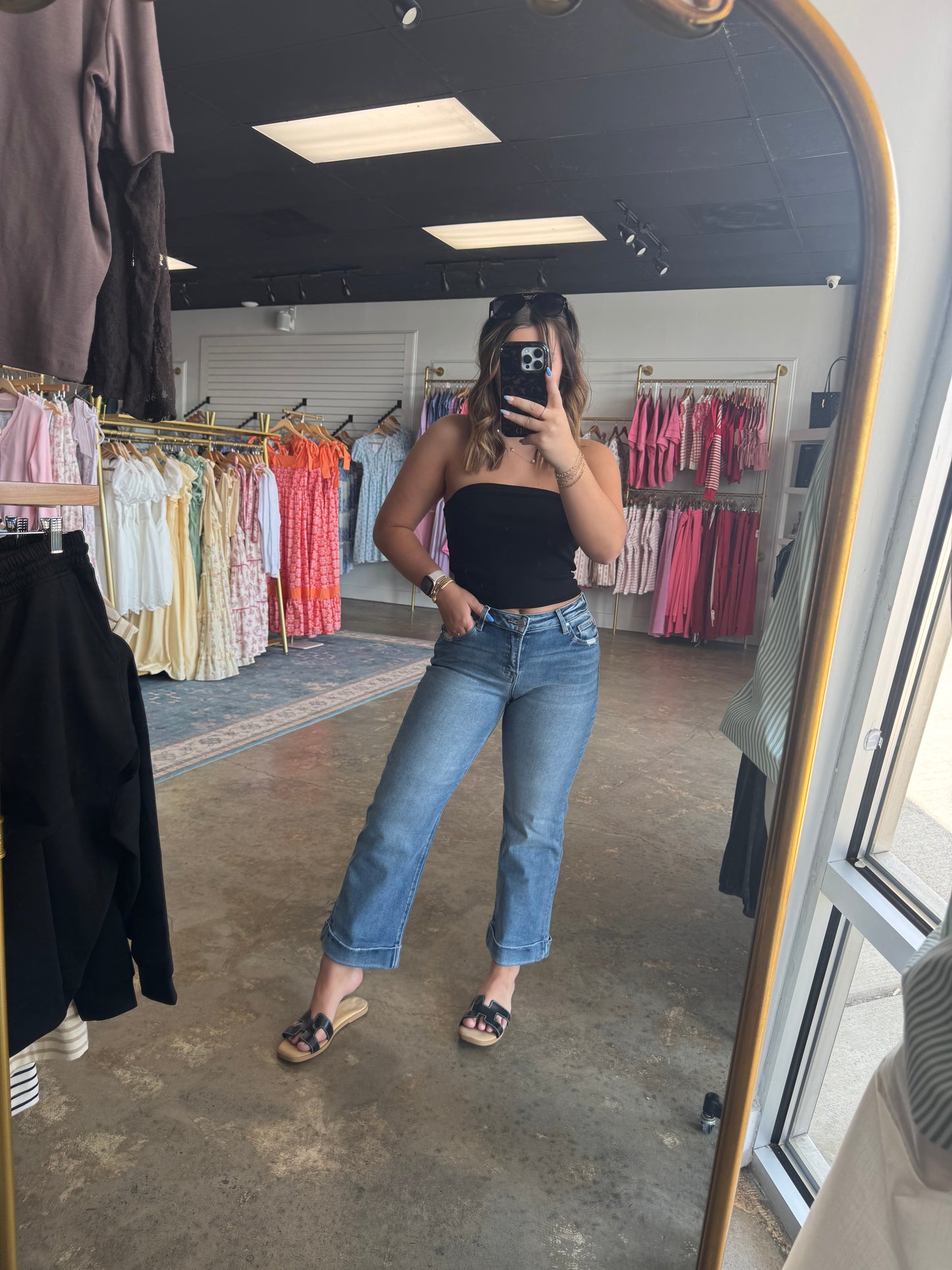 MR Crop Straight Taylor Cuff Jean