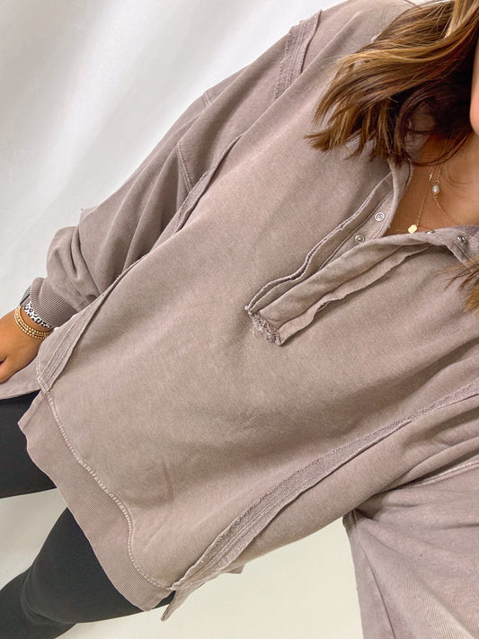 Mineral Washed Terry Sweatshirt