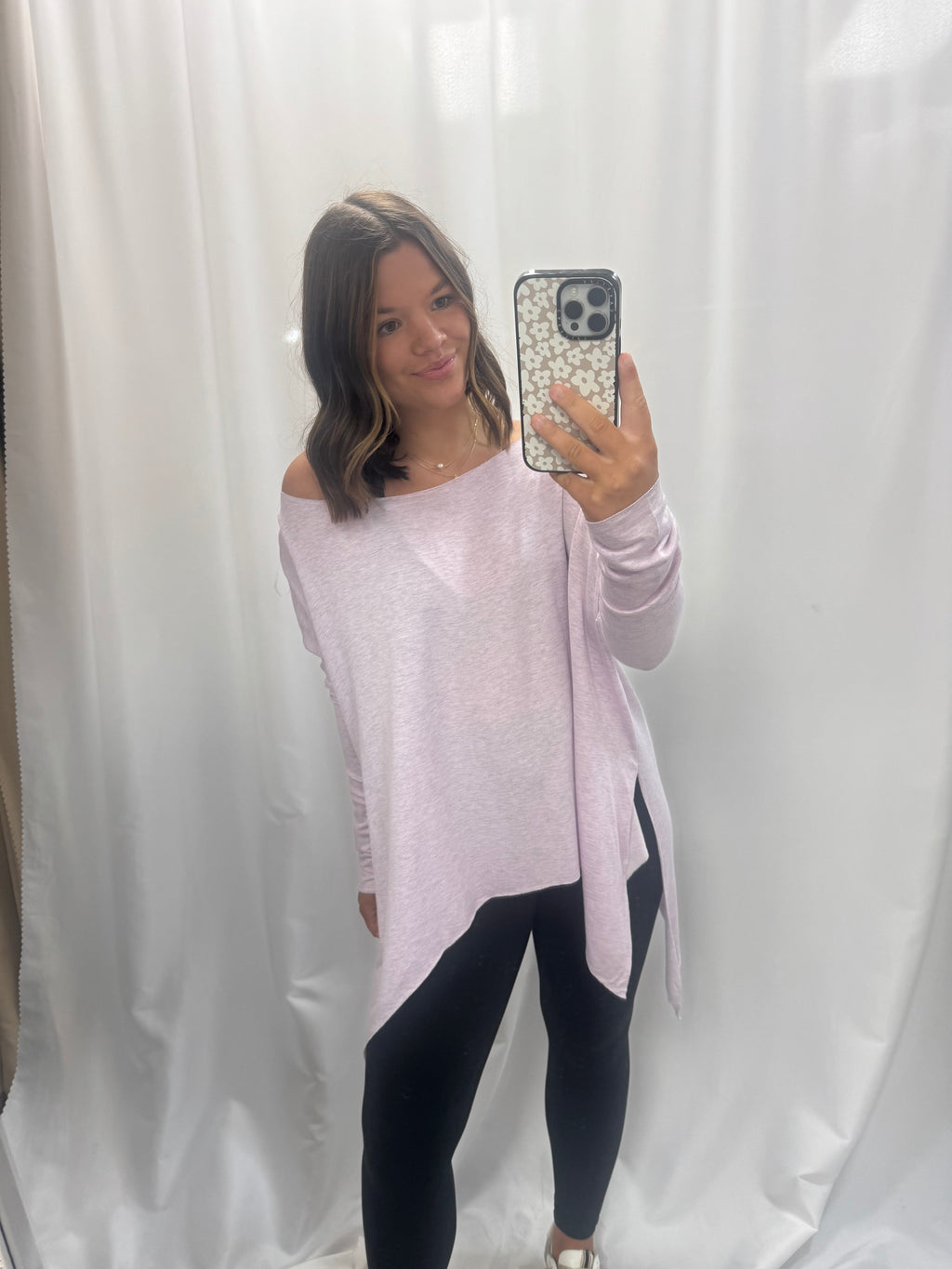 Boat Neck Flare Tunic Top