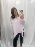 Boat Neck Flare Tunic Top