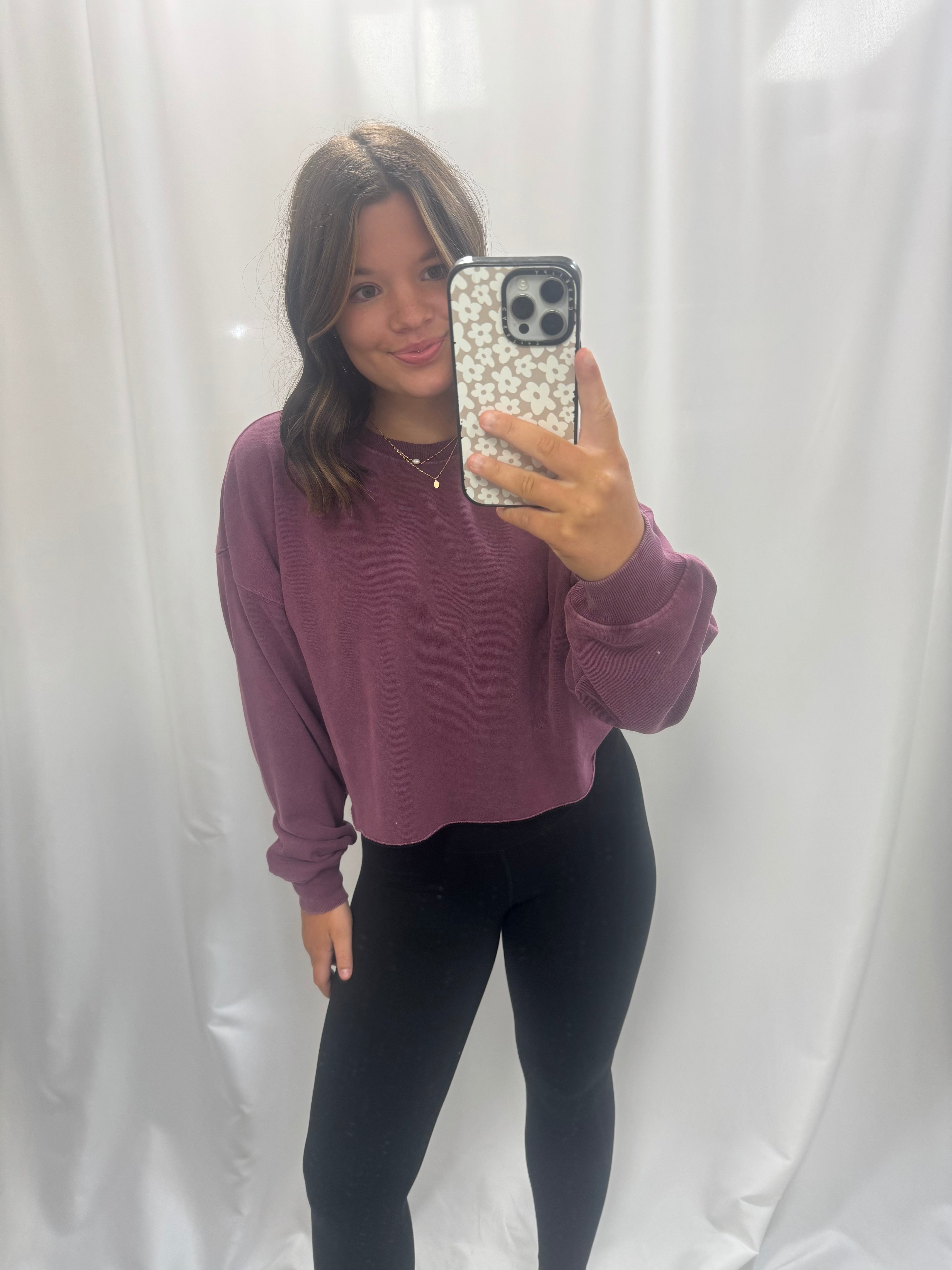 Cropped Crewneck Sweatshirt