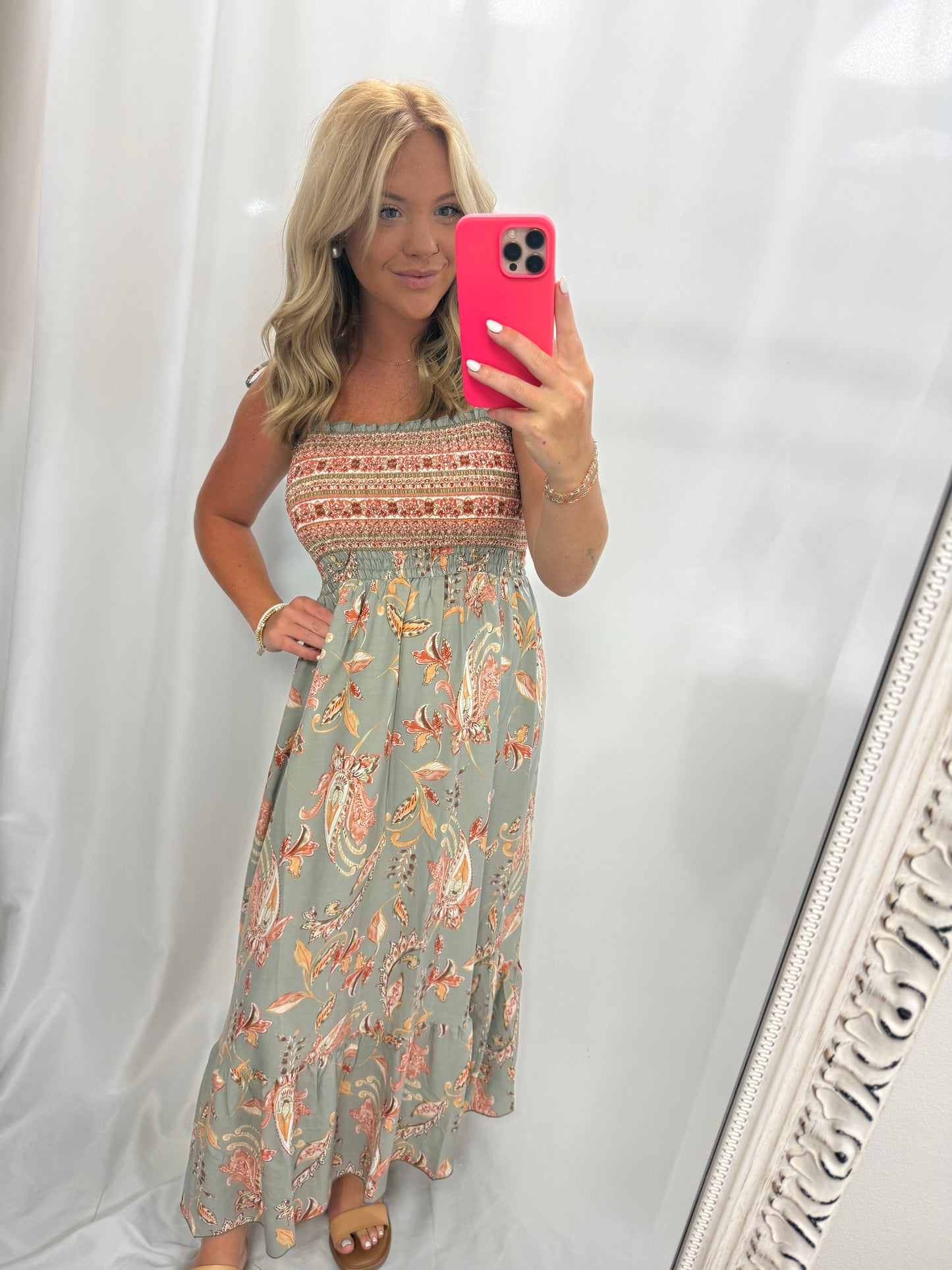 Boho Paisley Maxi Dress