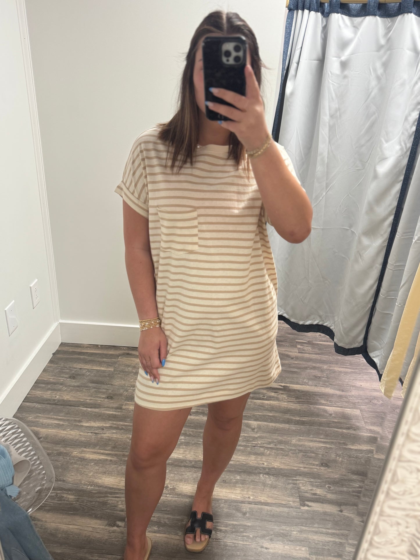 Striped T-Shirt Mini Dress