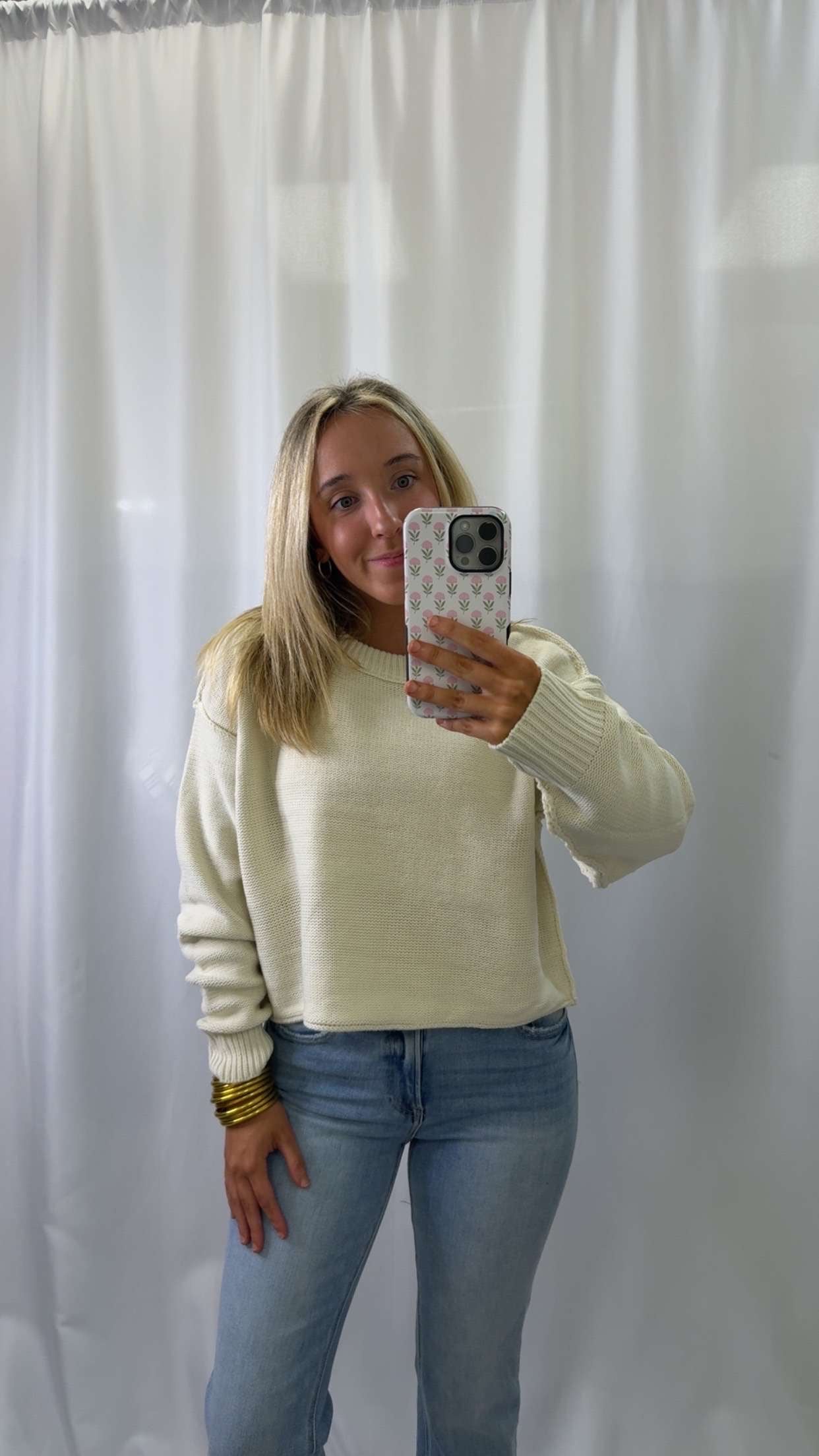 Cropped Oversized Sweater