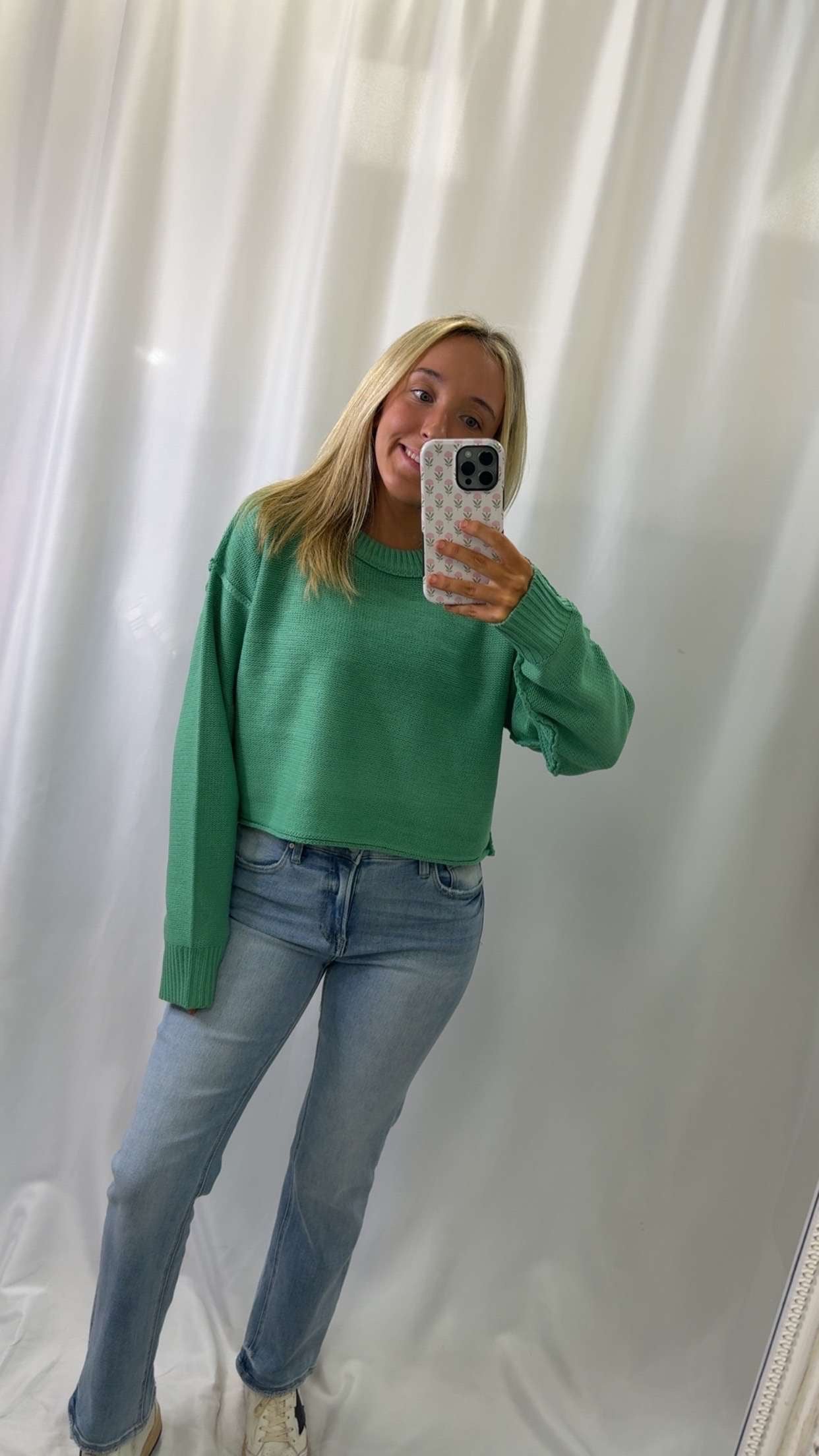 Cropped Oversized Sweater