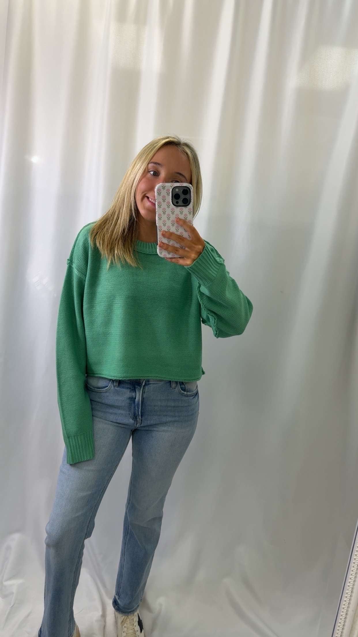 Cropped Oversized Sweater