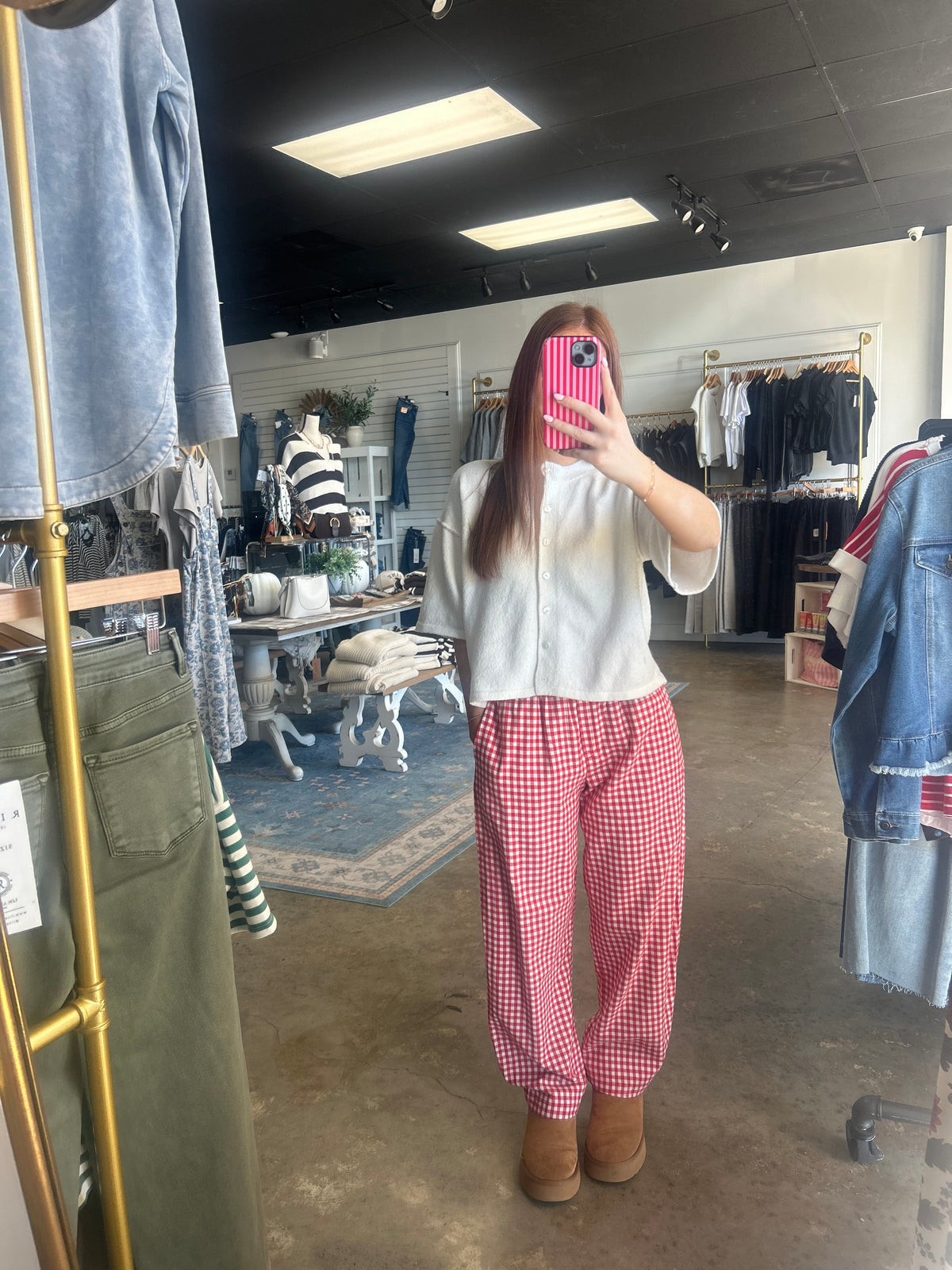 Gingham Pants