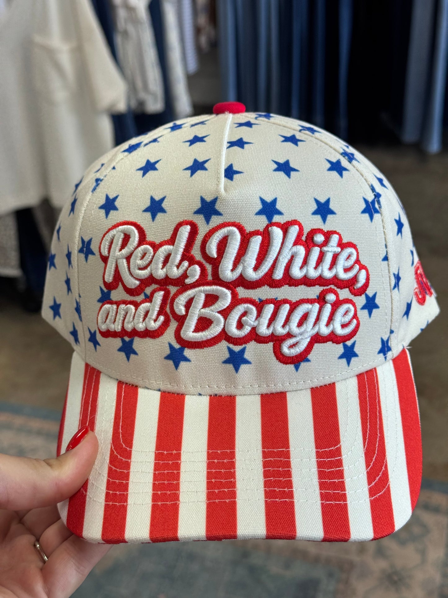 Red, White and Bougie Trucker Hat