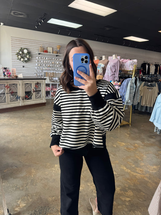 Peekaboo Stripes Long Sleeve