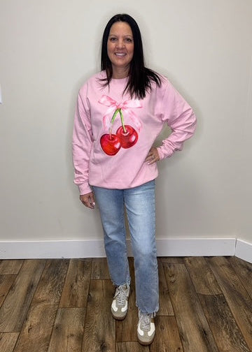 Pink Cherry Sweatshirt