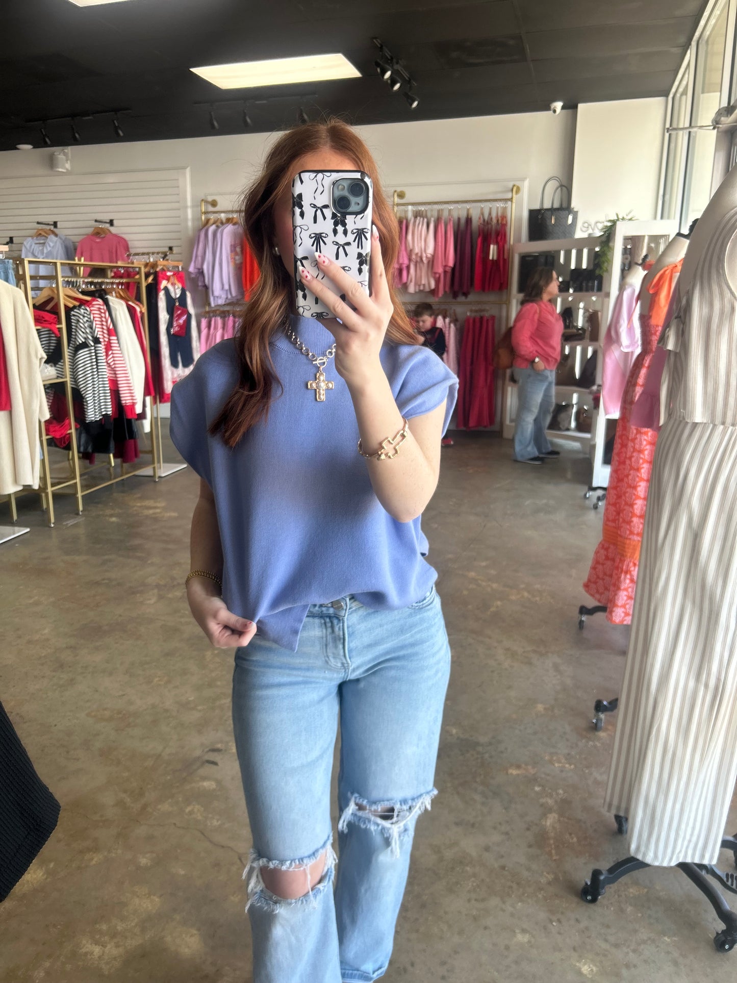 Mock Neck Muscle Sweater