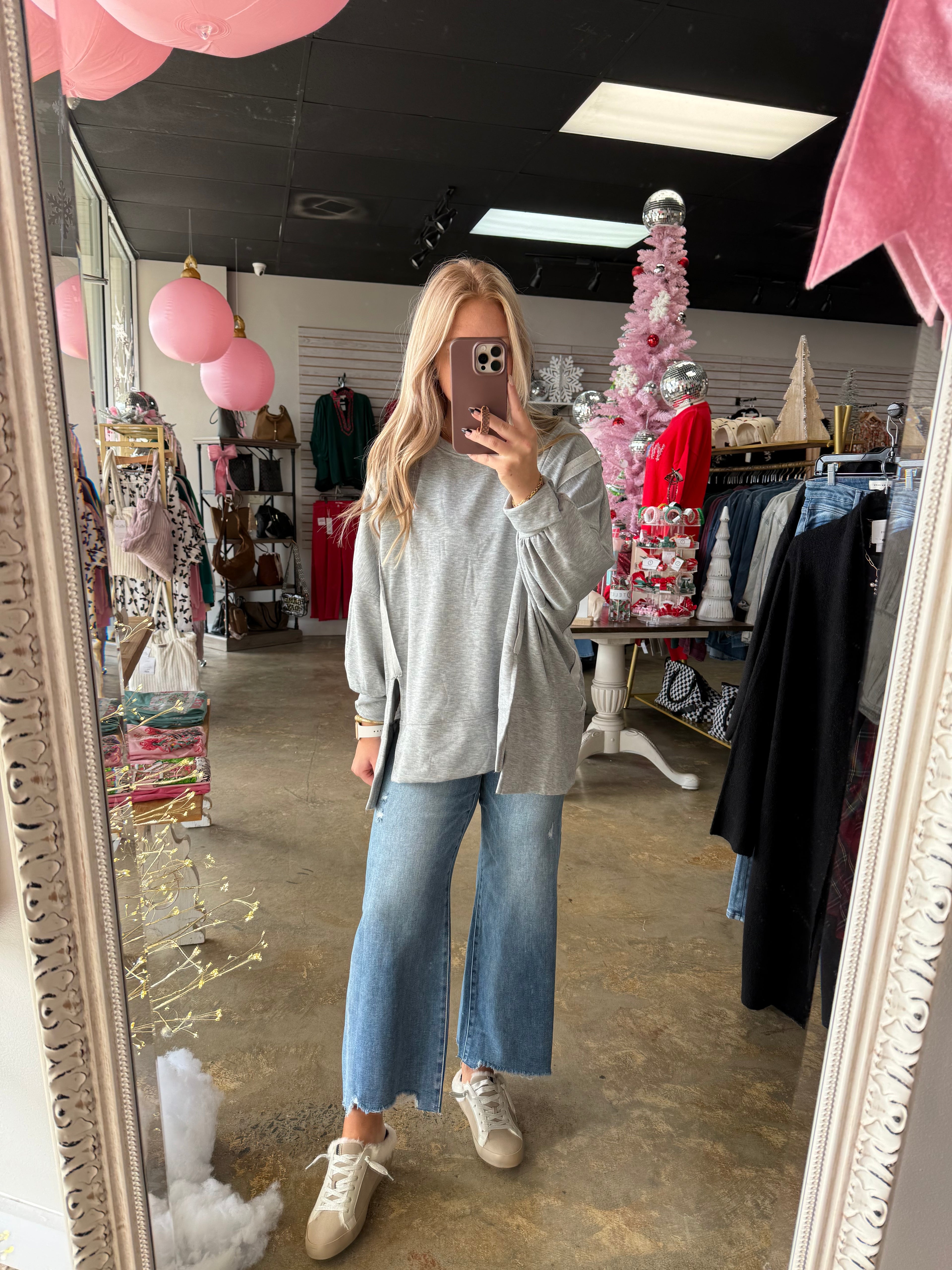 HR Crop Wide Jeans