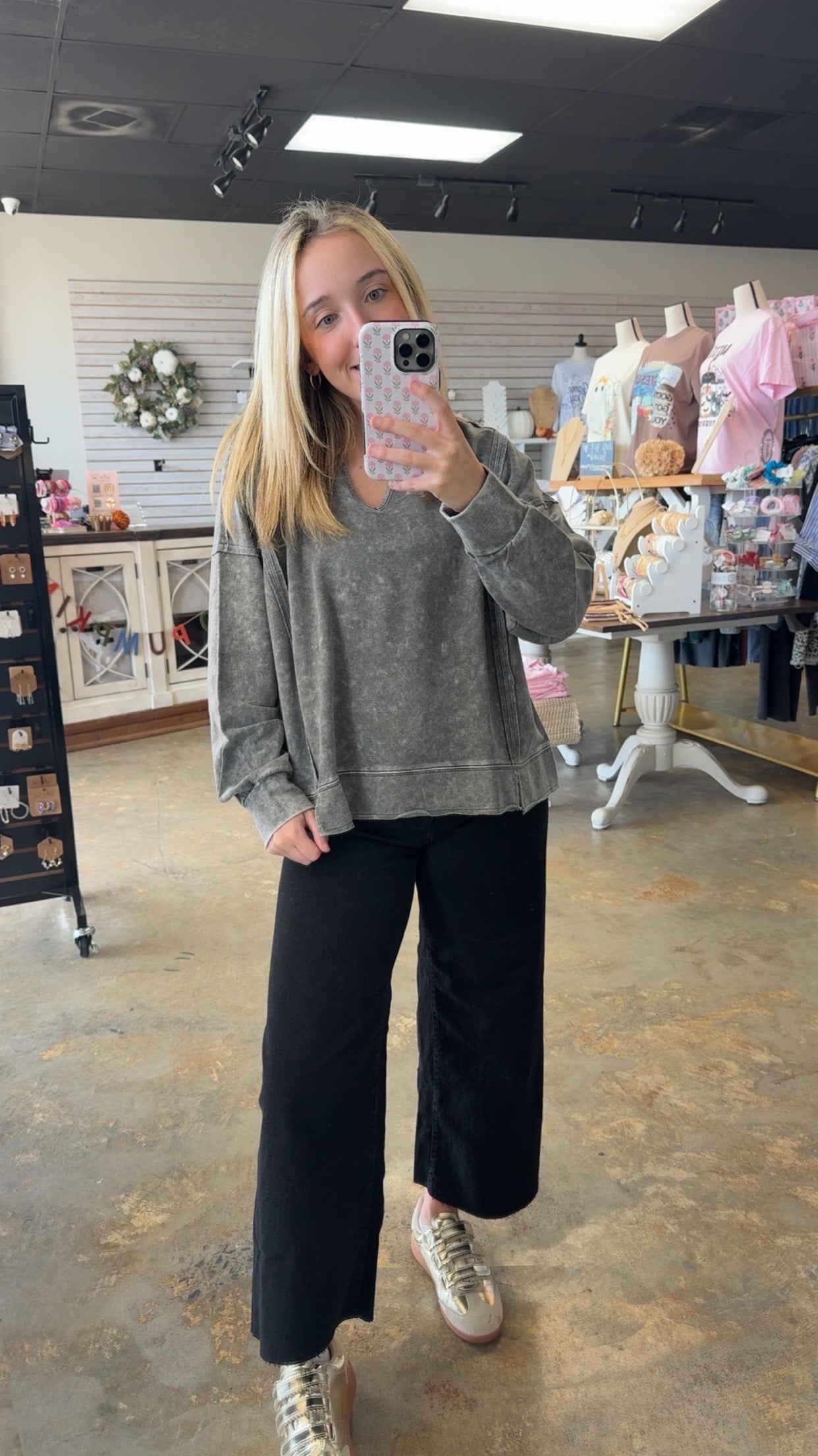 Exposed Seam Knit Top