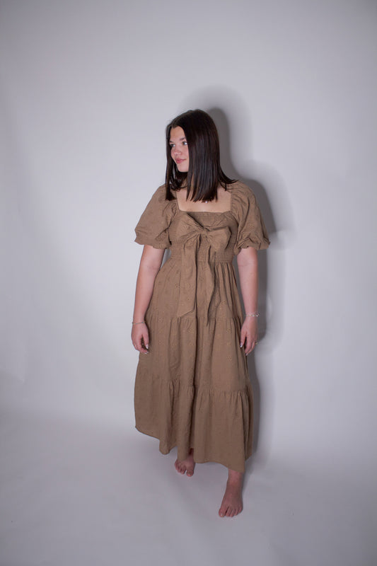 Timeless Romance Eyelet Midi Dress