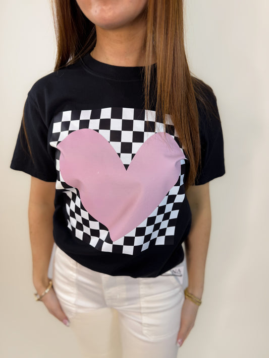 Checked With Love Tee