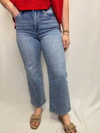 HR Crop Wide Leg Jeans