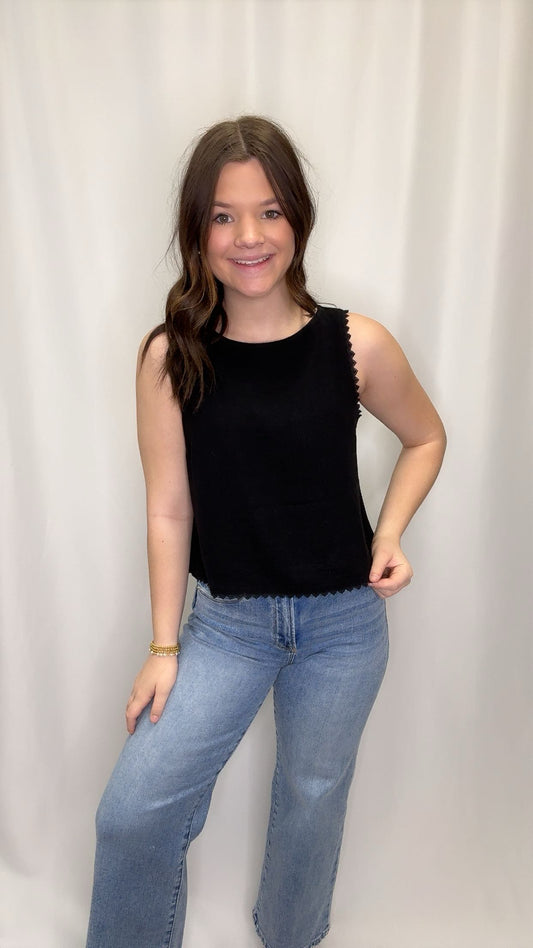 Crochet Lace Trim Top