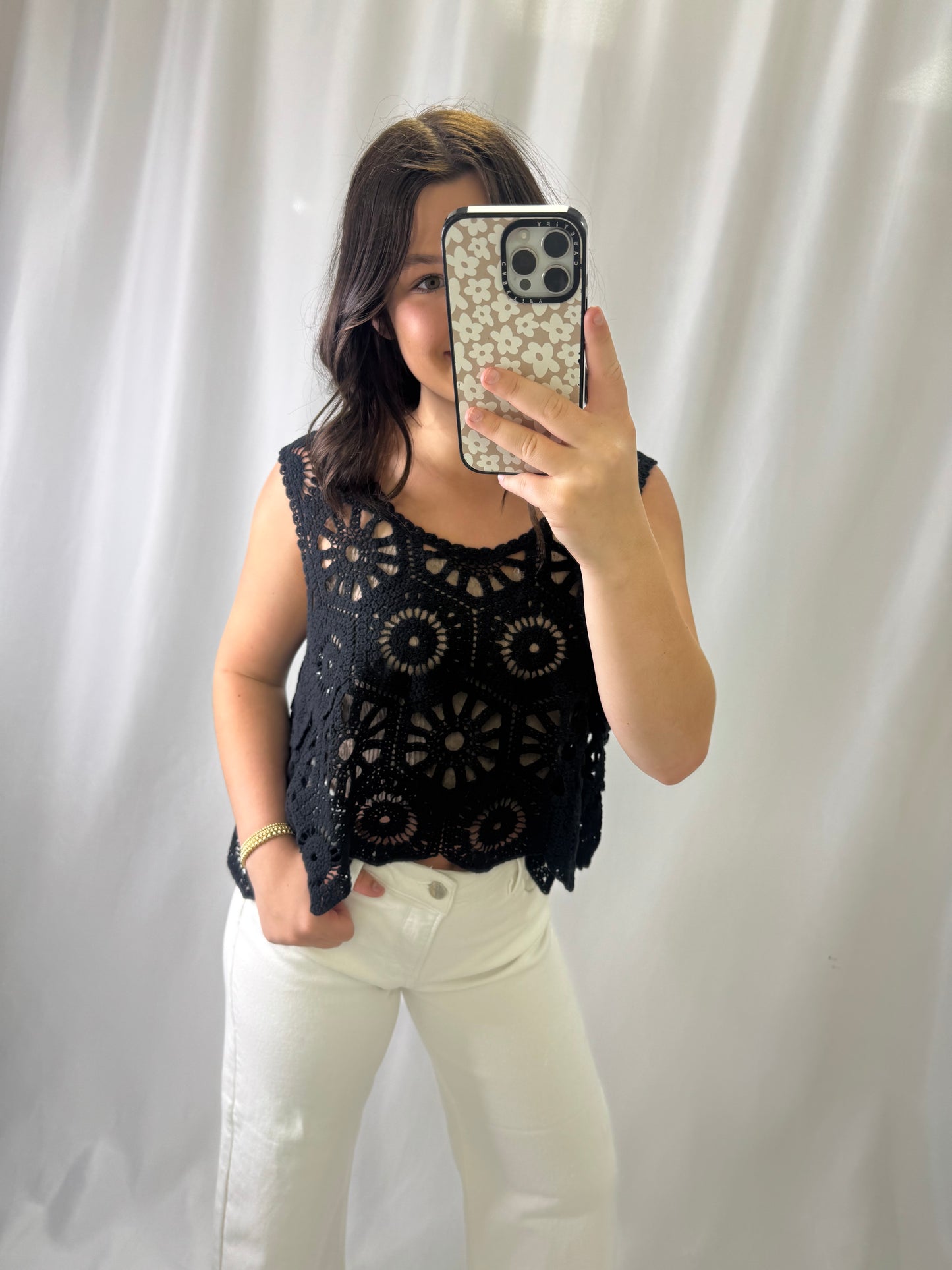 Casual Crochet Tank Top