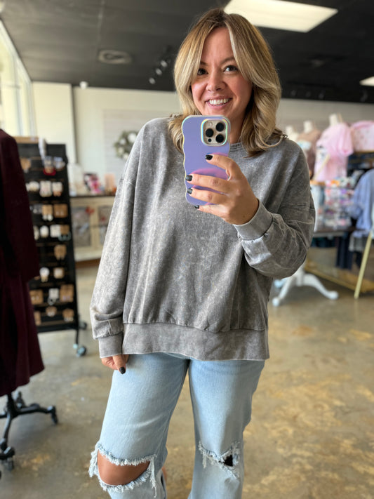 Washed Side Split Top