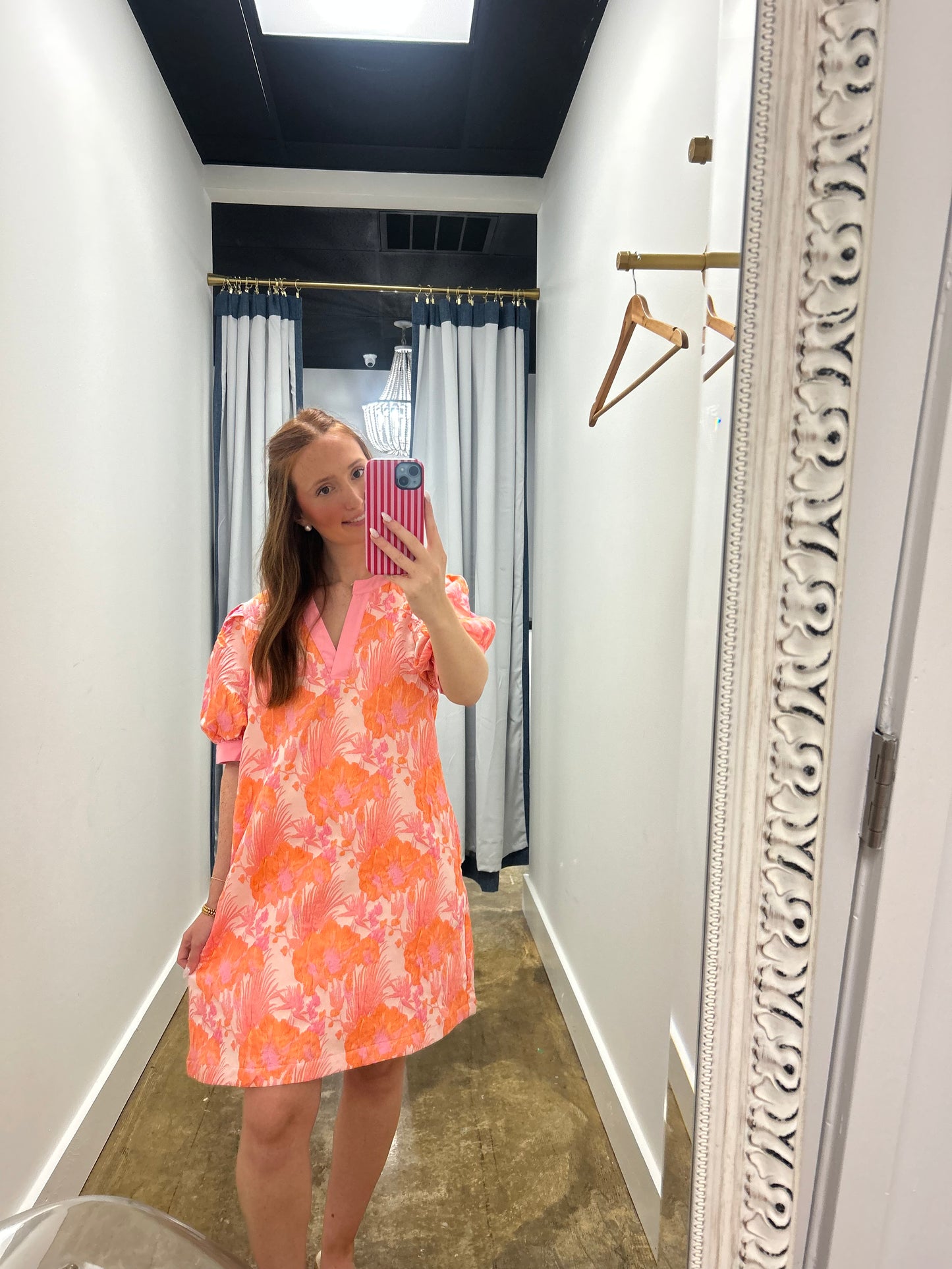 Bloom & Charm Jacquard Dress