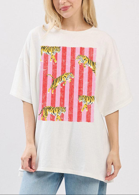 Distressed Tiger Tee