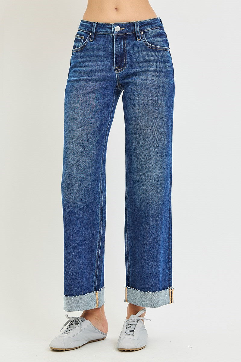 Everyday Cuffed Straight Jeans