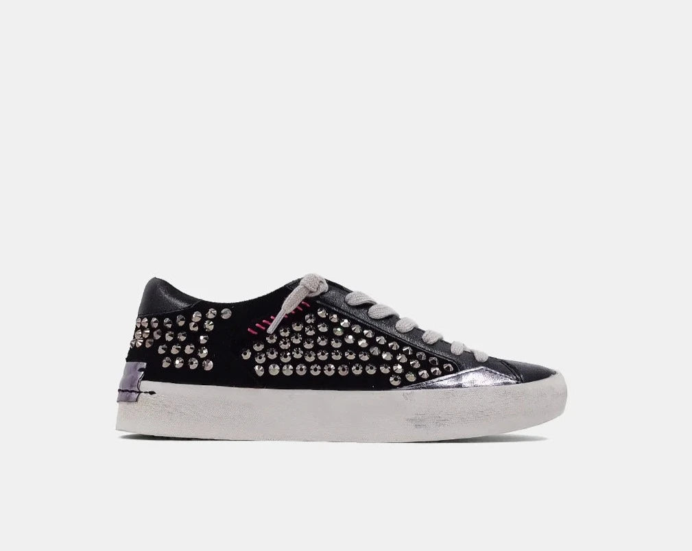 Black "Studded" Ruby Sneaker