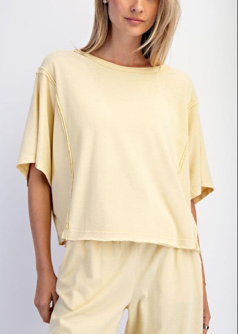 Mineral Washed Boxy Top