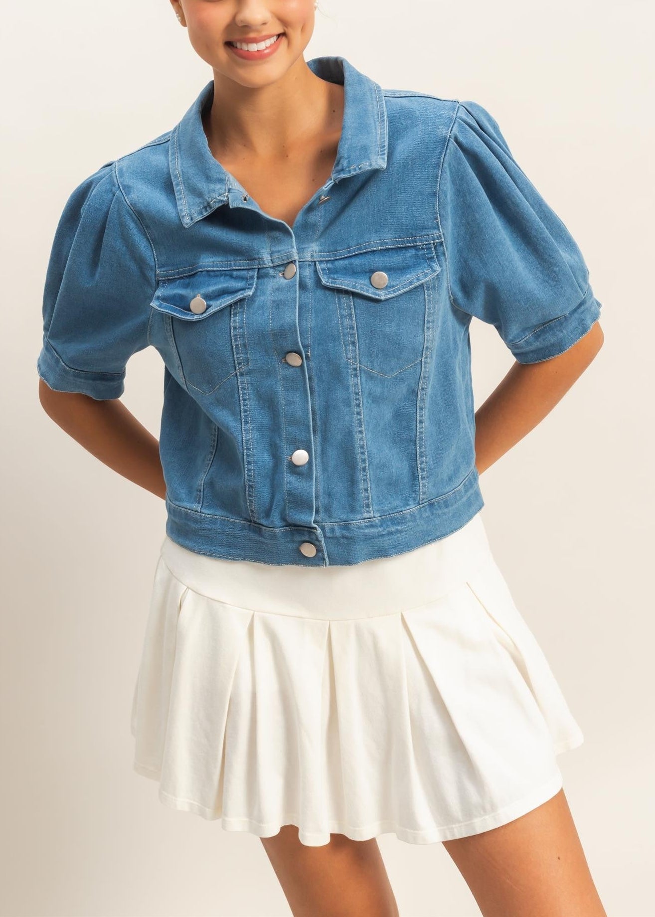 Enzyme Washed Denim Jacket
