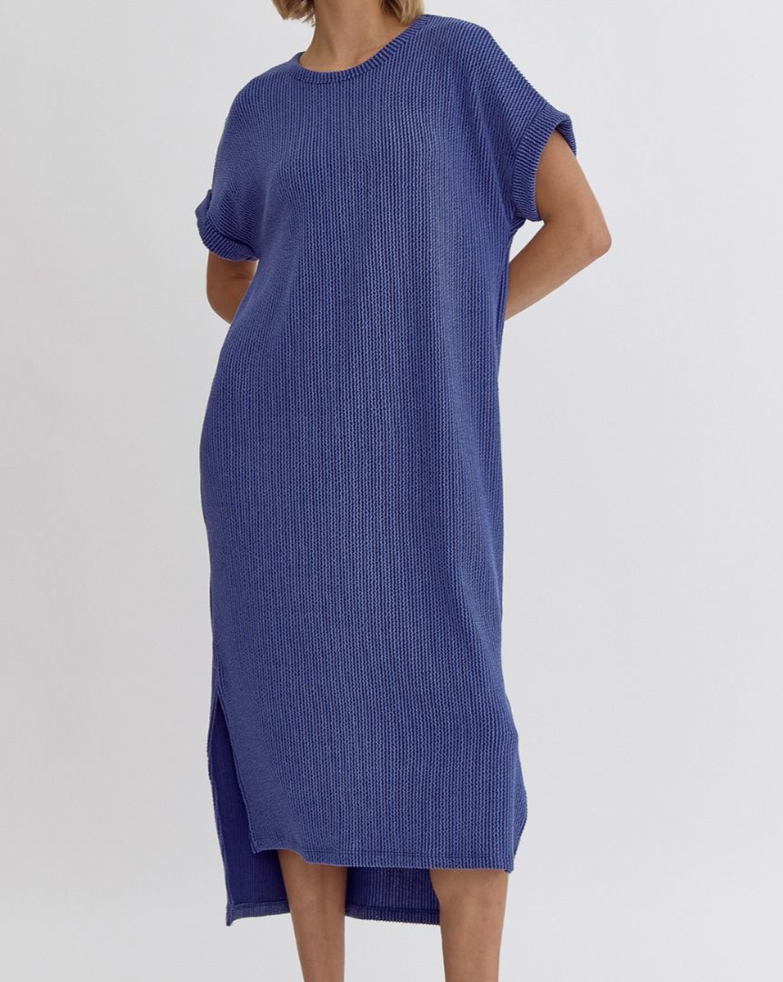 Ribbed Midi Dress