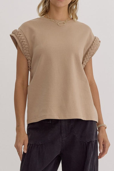 Braided Sleeve Top