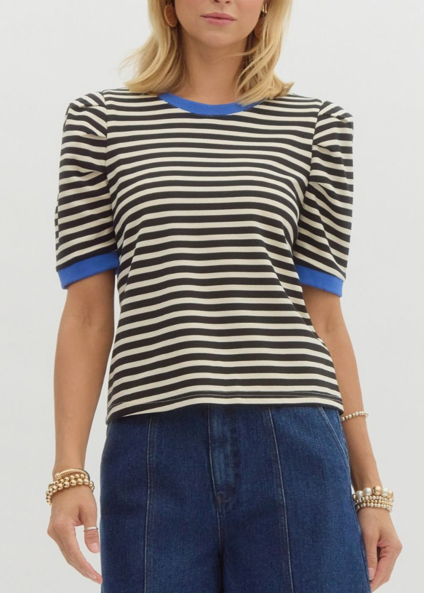 Striped And Ready Top