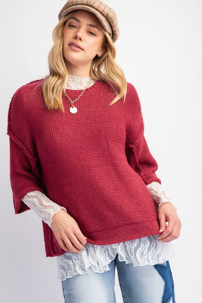 Knitted Boxy Sweater