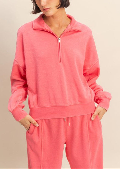 Love This Way Half-zip Sweatshirt